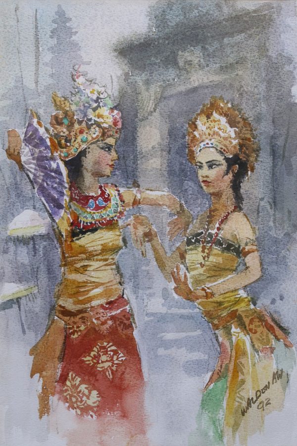 ATH_D001_S_Legong Dancer_$8000_Watercolour