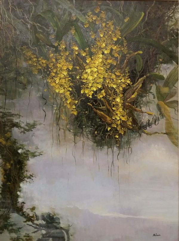 CAL_FA013_S_Golden Shower 2_97x71cm_$23000_Oil on Canvas