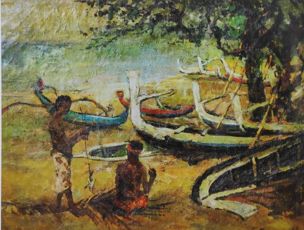 CKK_L001_S_Fishing Village-渔村-65x84cm-$43000_Oil on Canvas CKK_L001_S_Fishing Village-渔村-65x84cm-$43000_Oil on Canvas