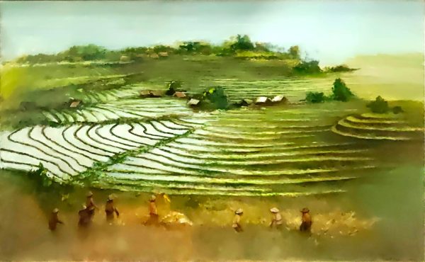 CKK_L003_STerraced Field-梯田-81x122cm-$53000-Oil on Canvas