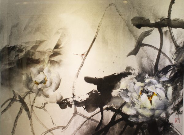 FSH_CFA001_S 白荷一_70x100cm_$8800_Chinese Ink on rice paper