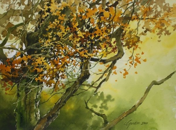 GSG_L001_S_A Touch of Autumn_$3900_56x76cm_Watercolour