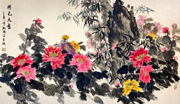 LG_CFA001_C_国色天香_96x59cm_$8800_Chinese ink on rice paper LG_CFA001_C_国色天香_96x59cm_$8800_Chinese ink on rice paper