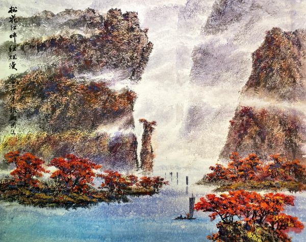 LG_CL005_C_秋色帆影_93x110cm_$10000_Chinese ink on rice paper