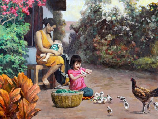 LSJ_P001_S_育-Nurse-90x120cm-$50000_Oil on canvas