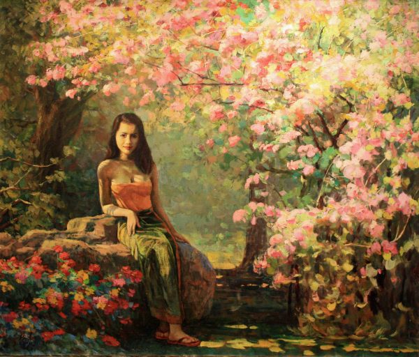 LSJ_P07_S_豆蔻年华_Early Teen_110x130cm_$80000_Oil on Canvas