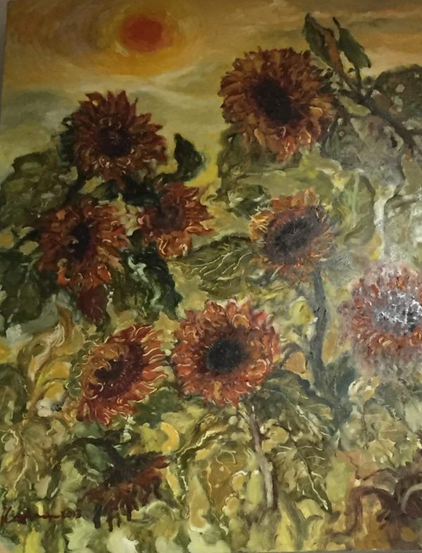 KSY_FA003_S_向日葵_Sun Flower_120x90cm_$18000_Oil on canvas KSY_FA003_S_向日葵_Sun Flower_120x90cm_$18000_Oil on canvas
