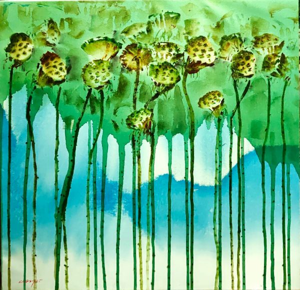 LKC_FA022_S_Lotus_春荷_55x55cm_$6800_Acrylic