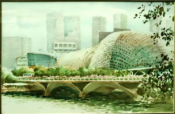 LKC_SL009_S_Esplanade_35x54cm_$3800_Watercolour LKC_SL009_S_Esplanade_35x54cm_$3800_Watercolour