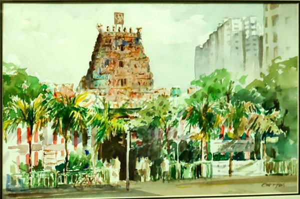 LKC_SL010_S_Indian Temple_35x53cm_$3800_Watercolour