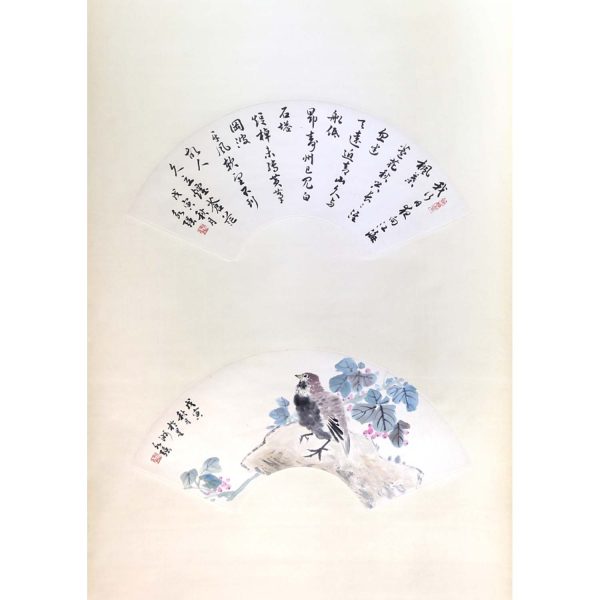 PWK_CCF002_S__Quail_行书-鹌鹑图98x70cm_$2600_Chinese ink on rice paper