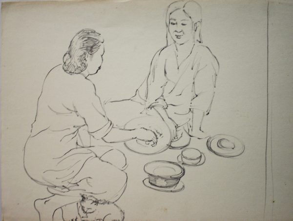 SY_SK007_S_Leisure_闲情_27x38cm_Sketch on paper