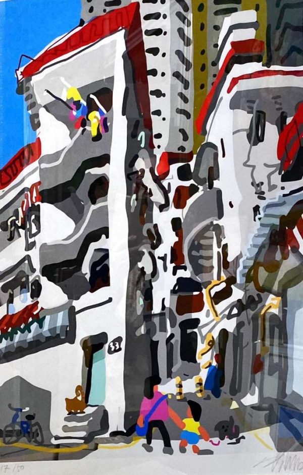 ZH_L003_S_中巴鲁后巷_Back alley of Tiong Bahru_60x42cm_$1200_limited print