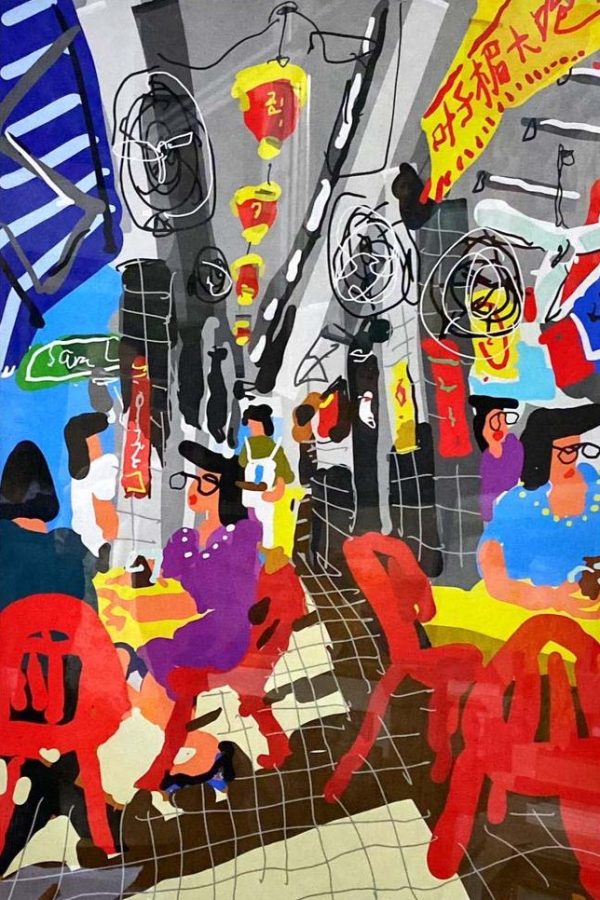 ZH_L004_S_咖啡店_叶子楣大包_Coffee Shop_60x42cm$1200__limited print ZH_L004_S_咖啡店_叶子楣大包_Coffee Shop_60x42cm$1200__limited print