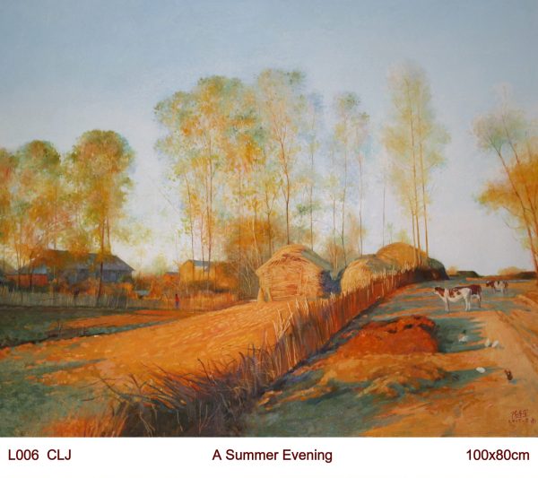 CLJ_L006_C_A Summer Evening_秋日的傍晚_80x100cm_$4300