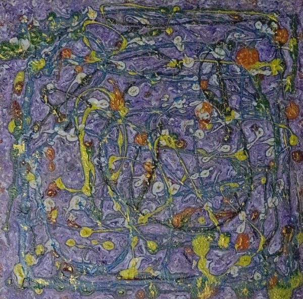 CZM_AA003_S_陈重铭_紫色音符_76x76cm_$4800_Acrylic on Canvas