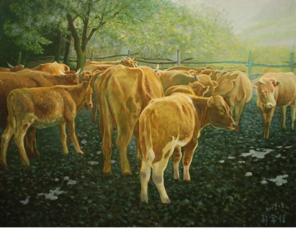 GCX_A003_C_After the Rain_雨过天晴_73x90cm_$12800_Oil on canvas