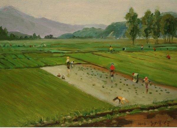 GCX_L011_L_Paddy Field_春耕_33x46cm_$3000