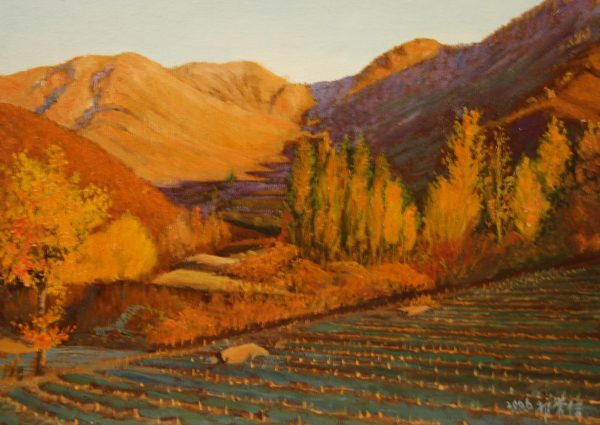 GCX_L012_C_Sunset_日落_33x46cm_$3000_Oil on canvas