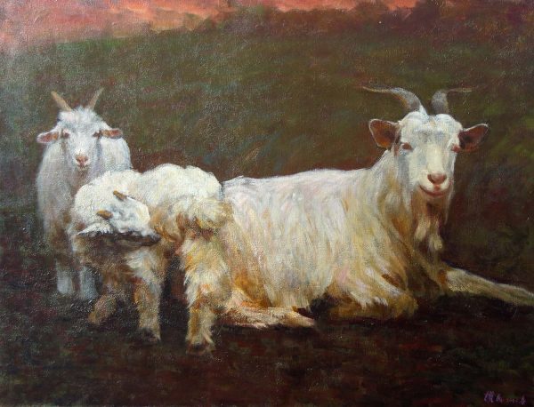 GYM_A017_C_Auspicious 1_三羊开泰之二_60x80cm_$4900_Oil on Canvas GYM_A017_C_Auspicious 1_三羊开泰之二_60x80cm_$4900_Oil on Canvas