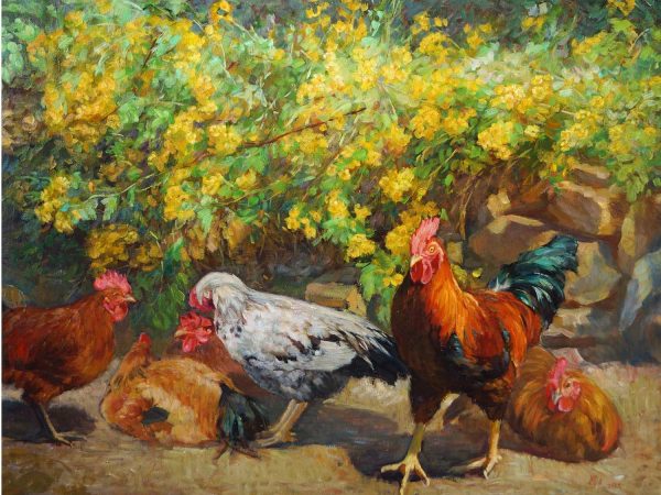 GYM_B004_C_Auspicious_大吉_89x116cm_$9800_Oil on canvas GYM_B004_C_Auspicious_大吉_89x116cm_$9800_Oil on canvas