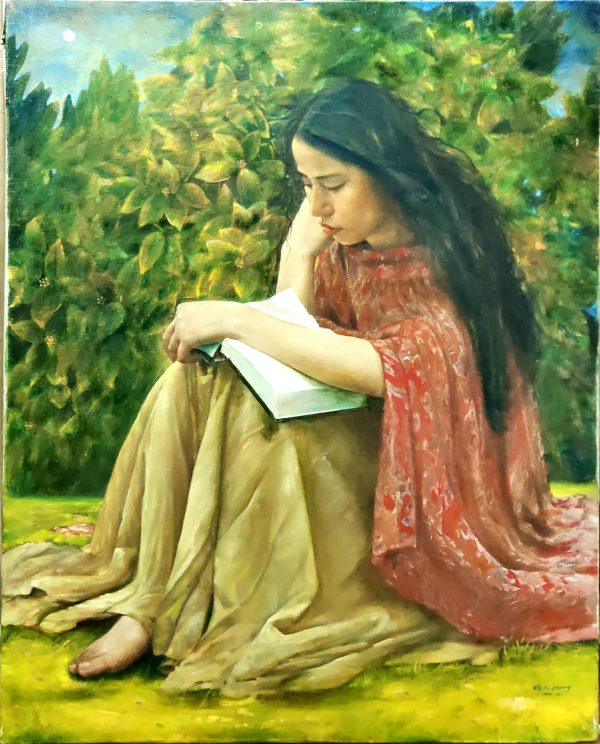 HXW_P009_C_Moonlight_月光_92x73cm_$5000_Oil on canvas