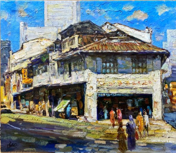 HYT_L007_C_Arab Street_新加坡一景_50x60cm_$3600_Oil on canvas