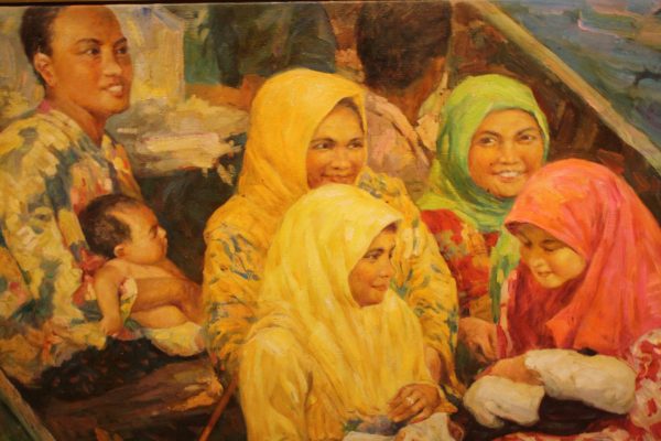 HYT_P001_C_The Gathering_欢聚_79x116cm_$11300_Oil on canvas