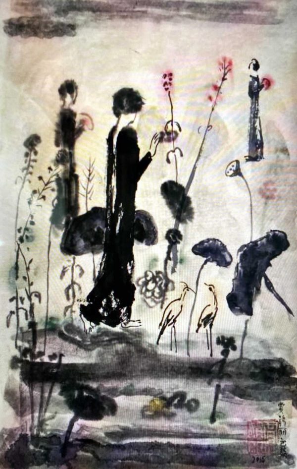 JJL_CP004_C_Garden_花园_34x22cm_$1600_Chinese ink on rice paper