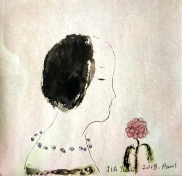 JJL_CP013_C_Fragant_闻香_18x18cm_$1600_Chinese ink on rice paper