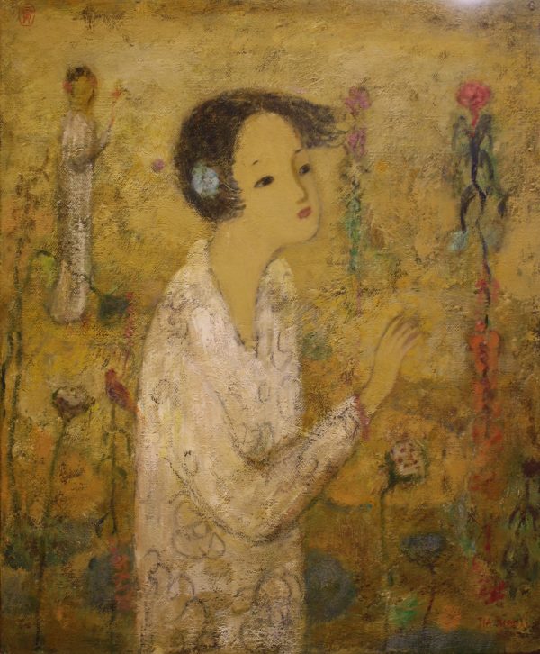 JJL_P005_C_Fairy in White_白仙女_46x37.5cm_$16000_Oil on canvas