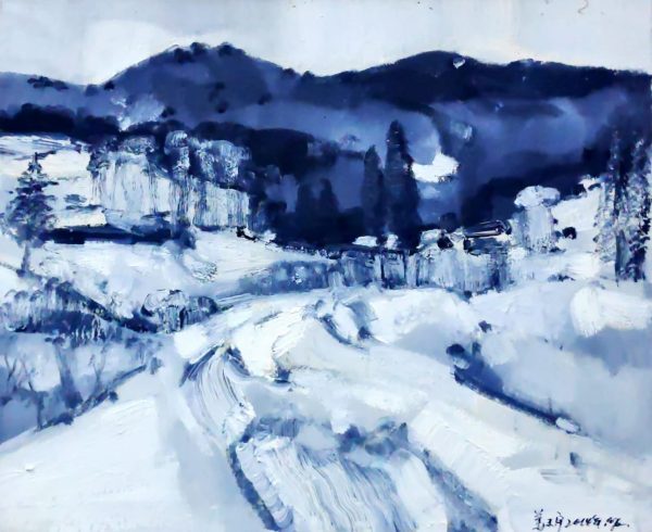 JTY_L023_C_Morning Frost_晨霜路明之三_50x60cm_$1900_Oil on canvas