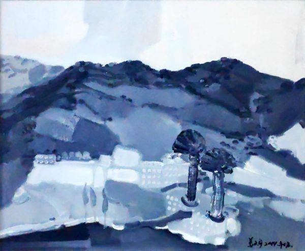 JTY_L027_C_Mountain & Water_知山东水之三_50x60cm_$1900_Oil on canvas