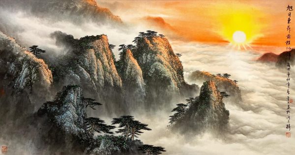 LZ_CL026_C_Sunrise_旭日东升_69x135cm_$1800