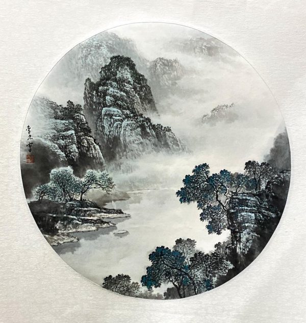 LZ_CL095_C_园_直径52cm_$900_Chinese ink on rice paper