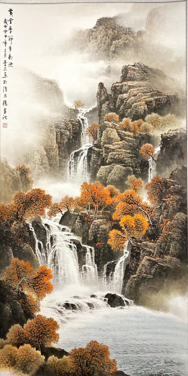 LZ_CLS014_C_黄金季节多飞瀑_115x60cm_$1680
