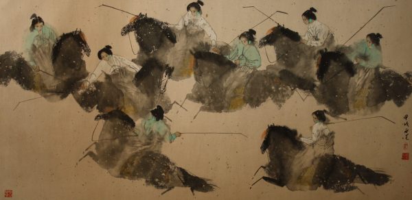 MXG_CA004_C_Polo Game_马球比赛_68x138cm_$13800Chinese ink on rice paper MXG_CA004_C_Polo Game_马球比赛_68x138cm_$13800Chinese ink on rice paper