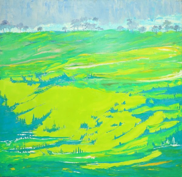 TCK_L012_S-陈子凯_绿色的原野_哀牢山_The Greenery of Ailao Mountain_120x120cm_2006_$13800