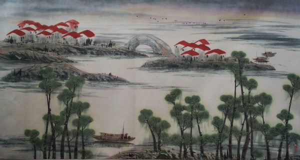 WLS_L003_C_1374_Dawn 晨曦_95x177cm_$6500_Chinese ink on rice paper