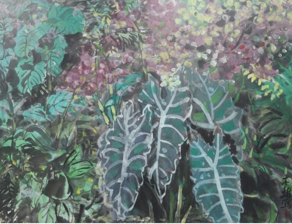 WML_CF001_C_Flower_花_68x90cm_$6600_Chinese Ink on rice paper WML_CF001_C_Flower_花_68x90cm_$6600_Chinese Ink on rice paper