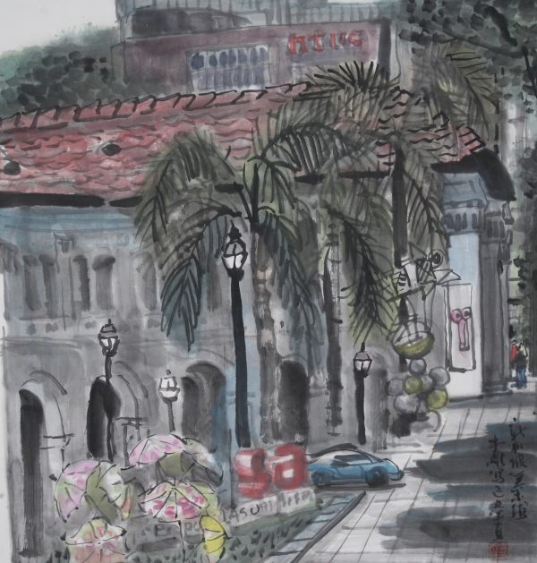 WML_CL071_C_Singapore Art Museum_新加坡艺术馆_69x67cm_$5300_Chinese Ink on rice paper