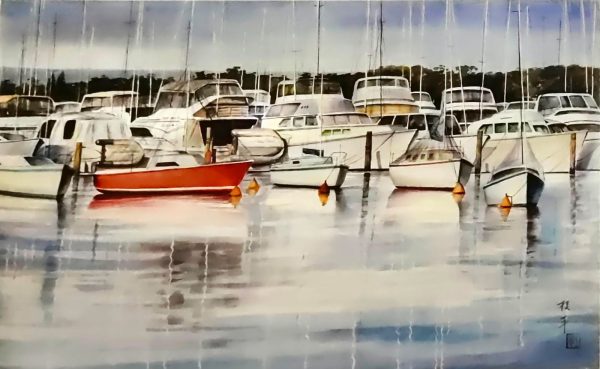 WMP_L011_S_Swan River_64x99.5cm_$6800_Watercolour