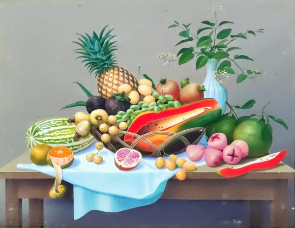 WMP_SL01_S_Fruit Table_71x90cm_Oil on canvas WMP_SL01_S_Fruit Table_71x90cm_Oil on canvas