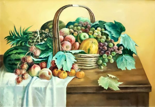 WMP_SL02_S_Fruit Basket_71x105cm_Oil on canvas