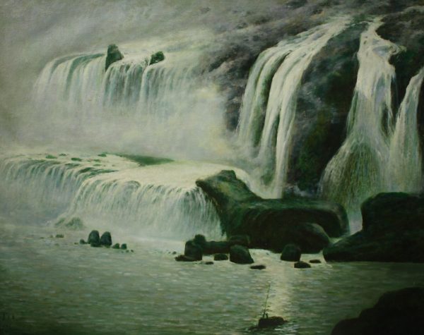 WXJ_L006_C_Water falls_瀑布_80x100cm_$2400_Oil on canvas