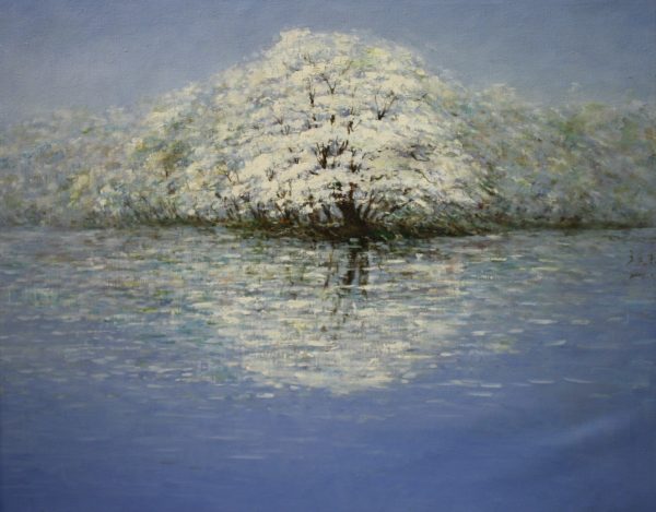 WXJ_L009_C_Snow Tree_雪树_64x79cm_$1600_Oil on canvas