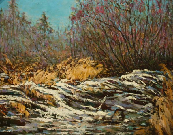 WXJ_L010_C_First Snow in North East_东北初雪_65x80cm_$1600_Oil on canvas