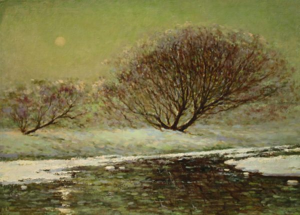 WXJ_L025_C_First Snow_初雪_53x72cm_$1600_Oil on canvas