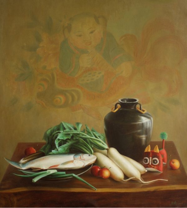 WY_SL004_C_Harvest_丰收_72x80cm_$5800_Oil on canvas