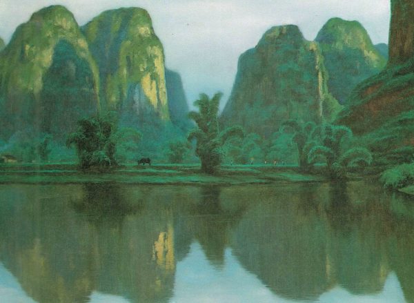 XXQ_L001_C_Shadow in Clear Water_清波排影_$4000_40x50cm_Oil